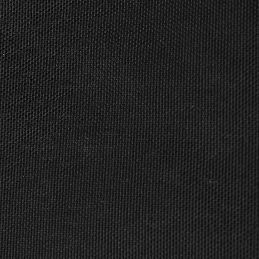 vidaXL Toldo de vela rectangular tela Oxford negro 3,5x5 m