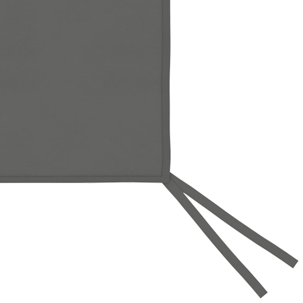 vidaXL Pared lateral de cenador con ventanas gris antracita 4x2 m