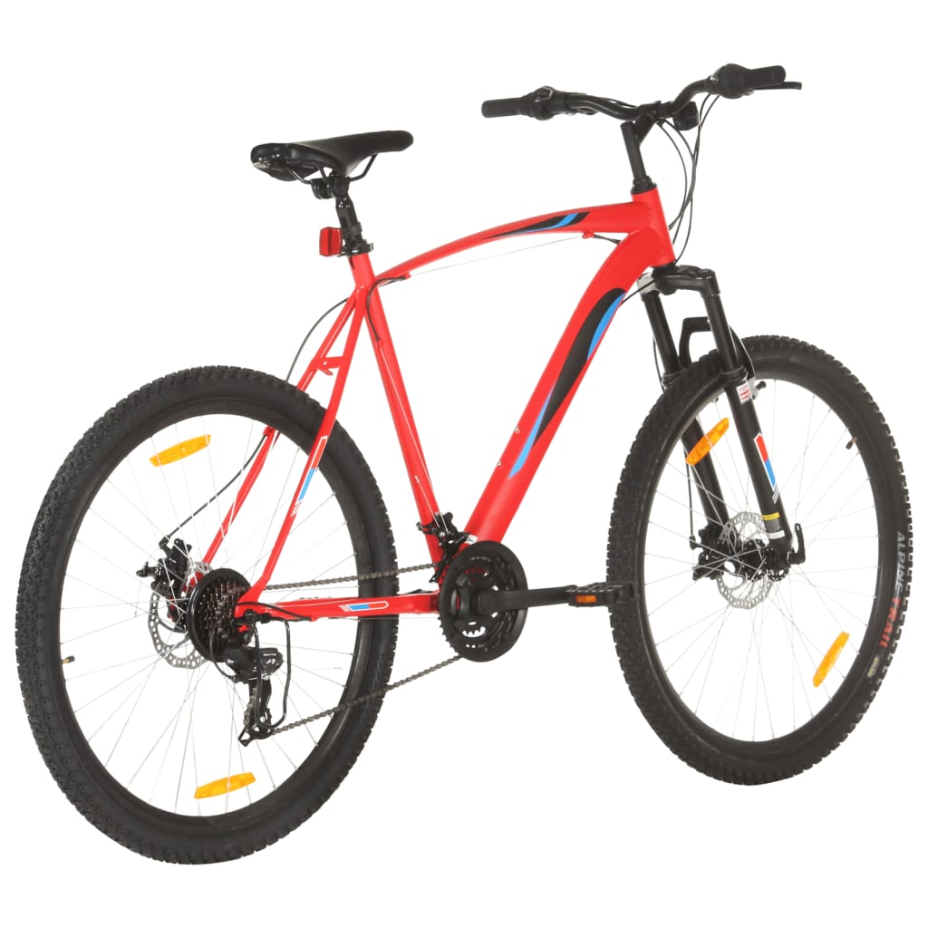 vidaXL Bicicleta montaña 21 velocidades 29 pulgadas rueda 58 cm rojo