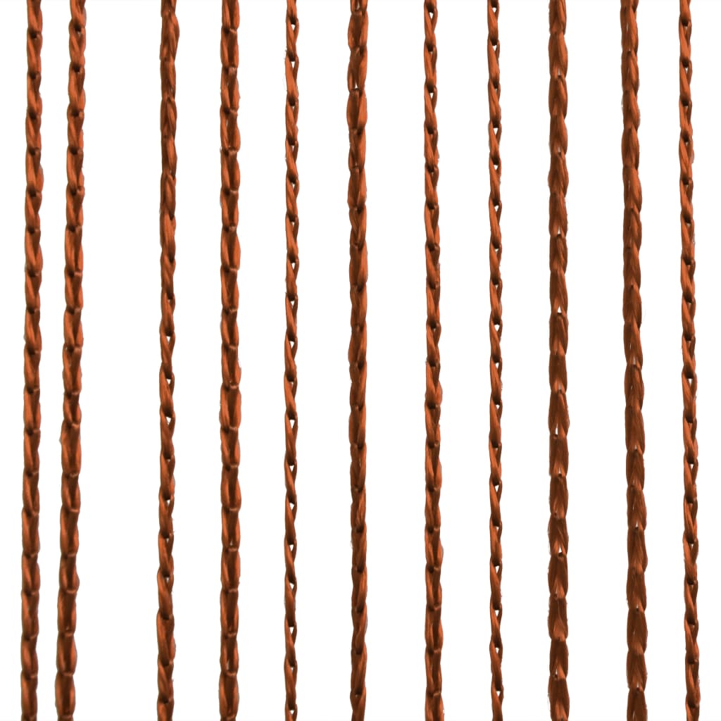 vidaXL Cortinas de flecos 2 piezas 140x250 cm marrón