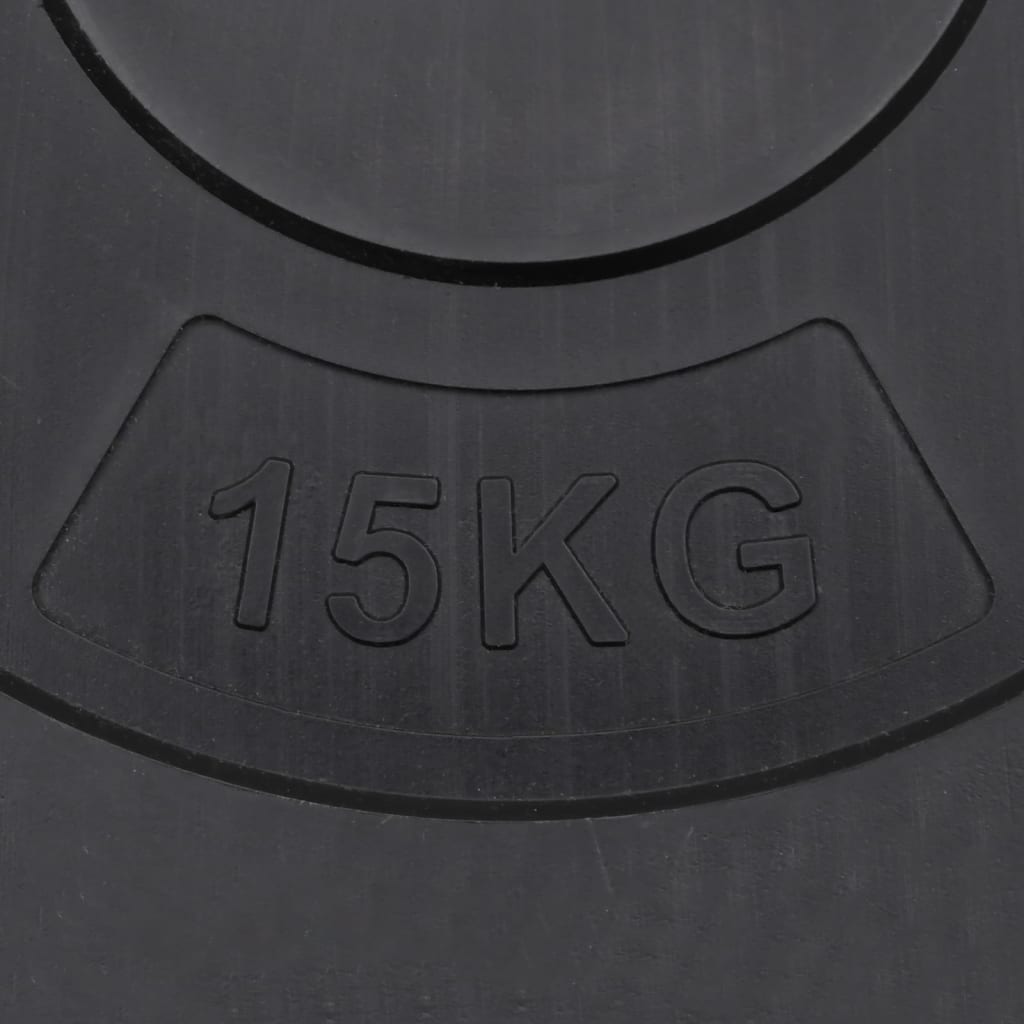 vidaXL Discos de pesas 2 uds 30 kg cemento