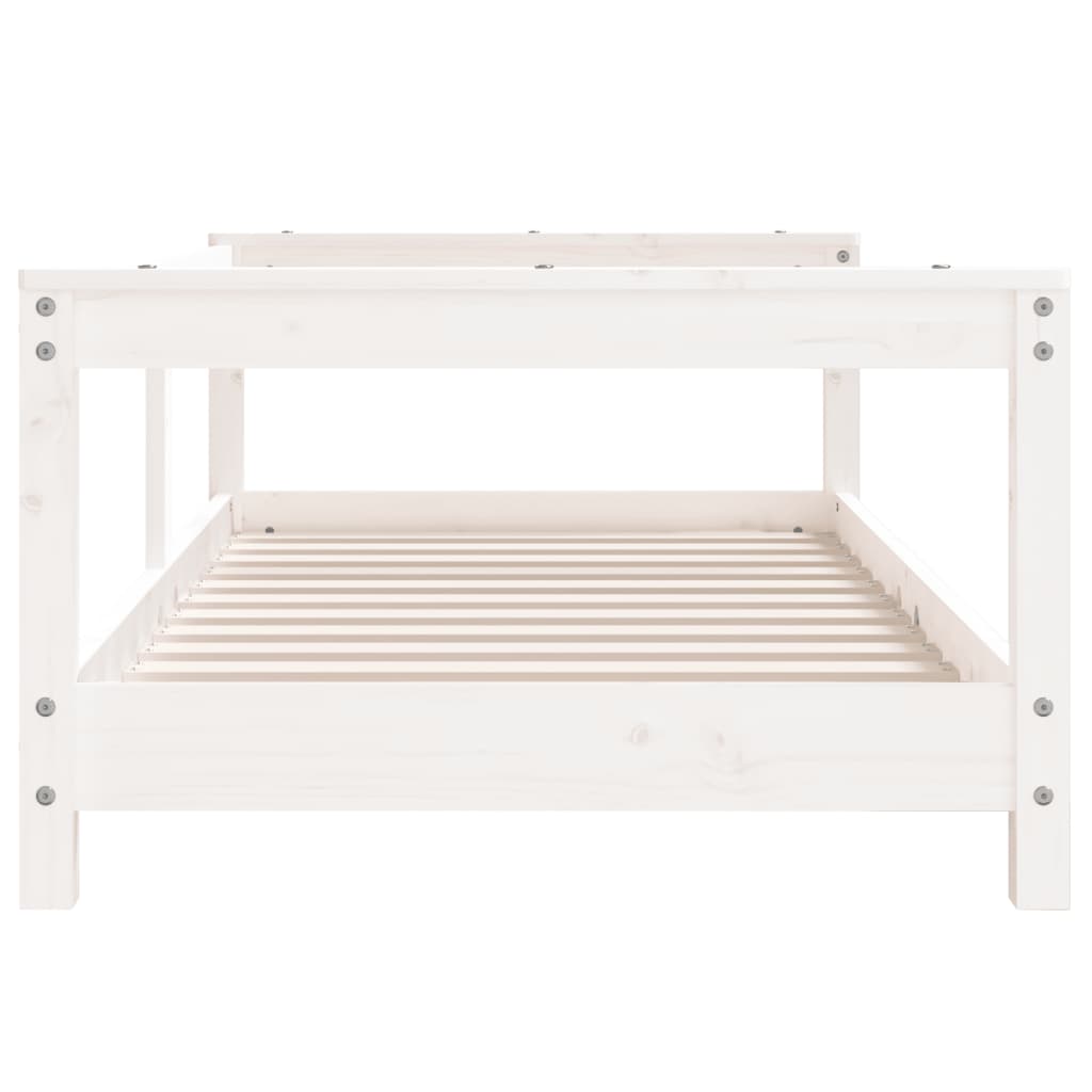 vidaXL Estructura de cama para niños madera de pino blanco 70x140 cm