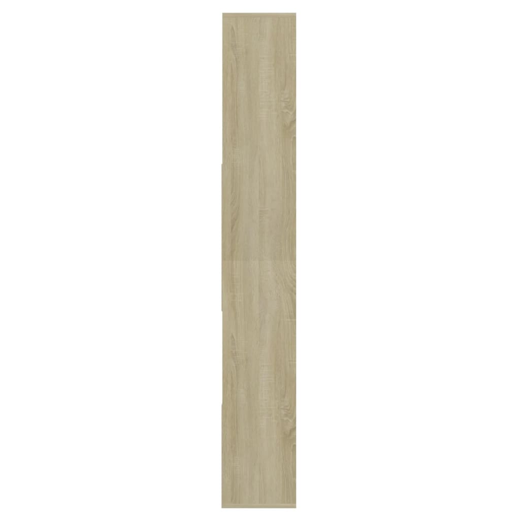 vidaXL Estantería de madera contrachapada blanco y roble 67x24x161 cm
