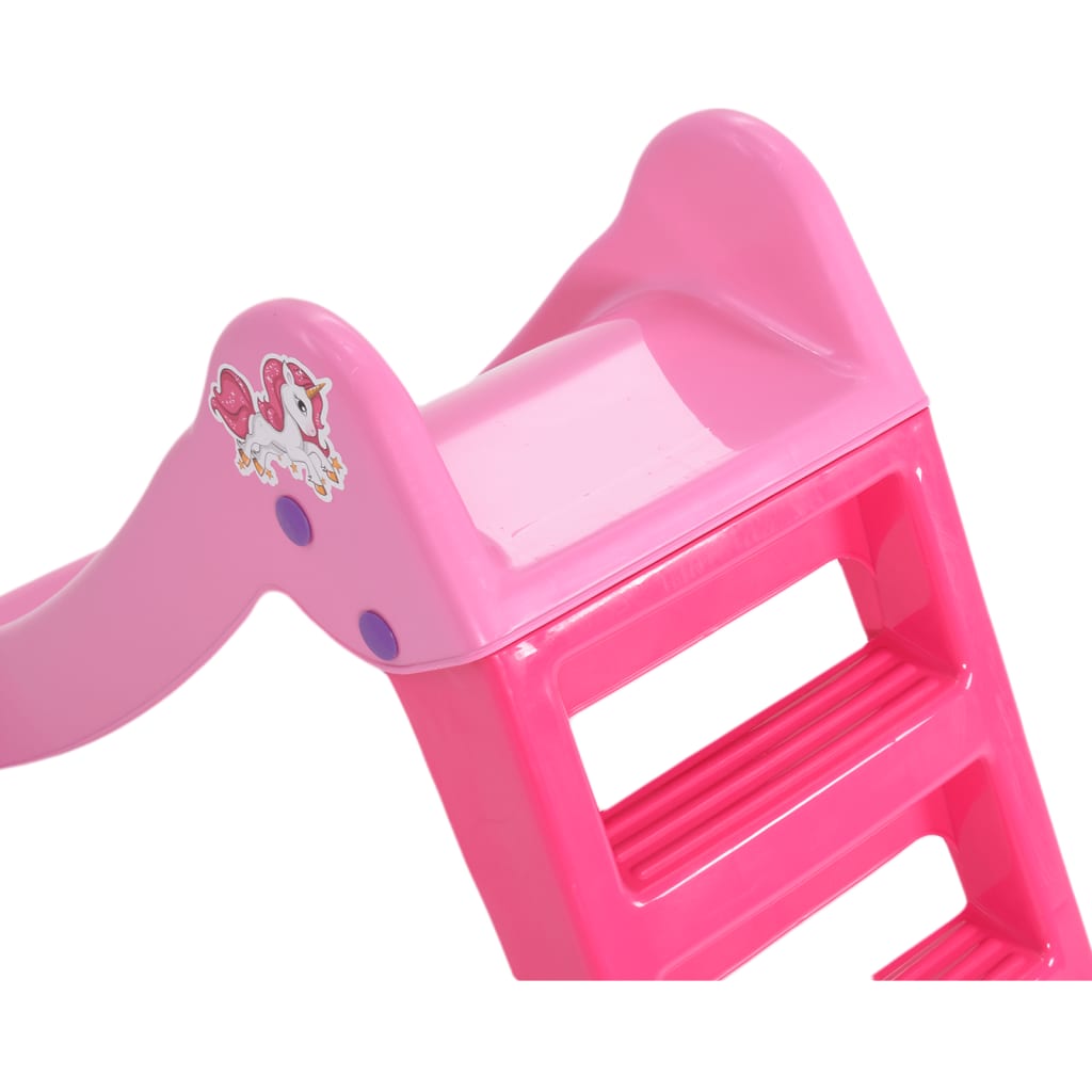 vidaXL Tobogán para niños plegable 111 cm rosa