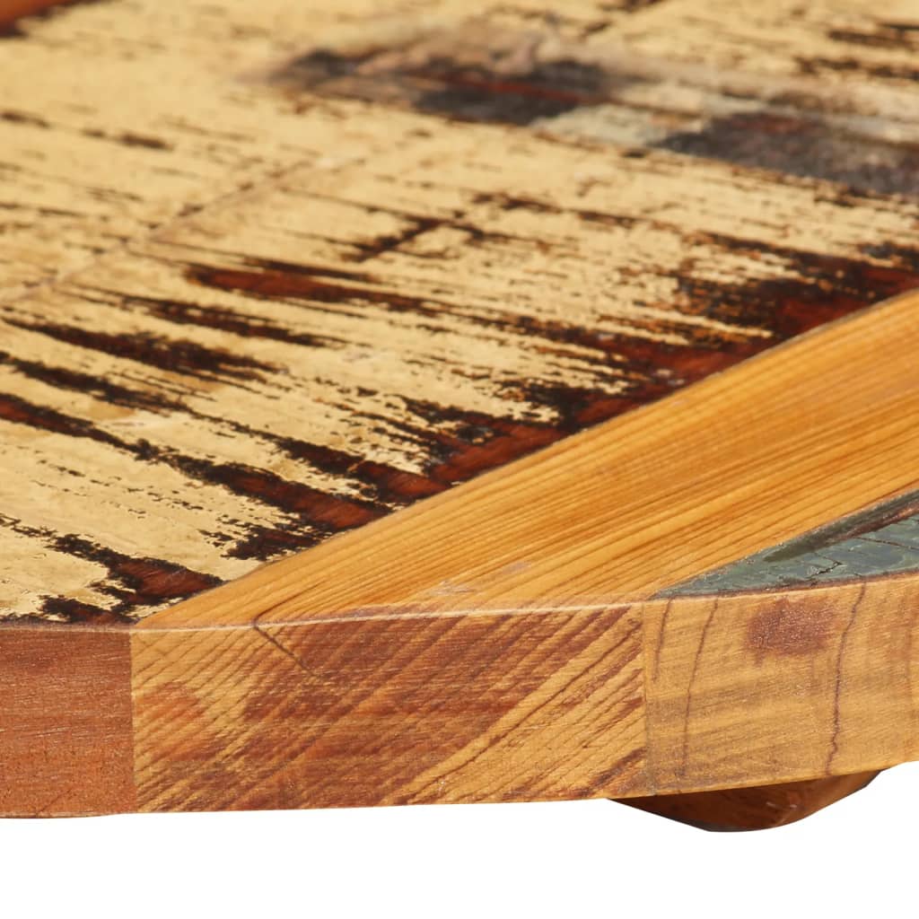 vidaXL Tablero de mesa madera maciza reciclada Ø40x(2,5-2,7) cm