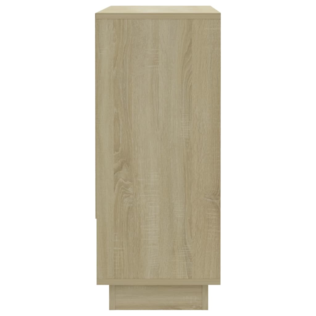 vidaXL Aparador de madera contrachapada roble Sonoma 97x31x75 cm
