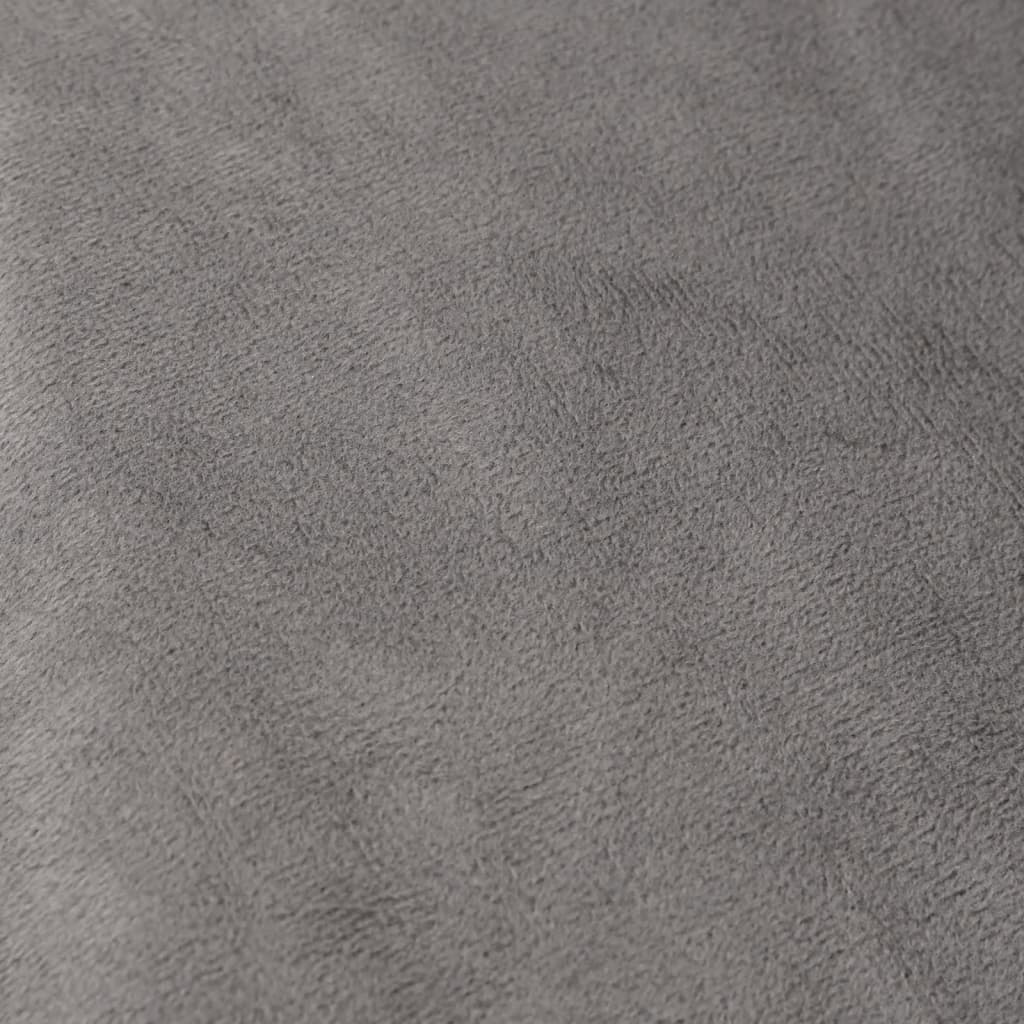 vidaXL Manta con peso con funda tela gris 135x200 cm 10 kg