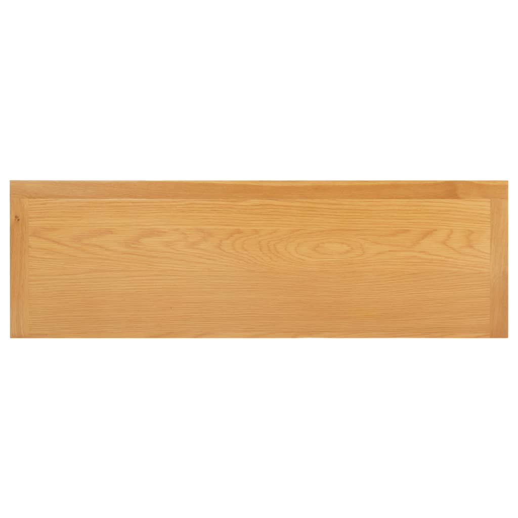 vidaXL Cajonera de madera de roble macizo 105x33,5x73 cm