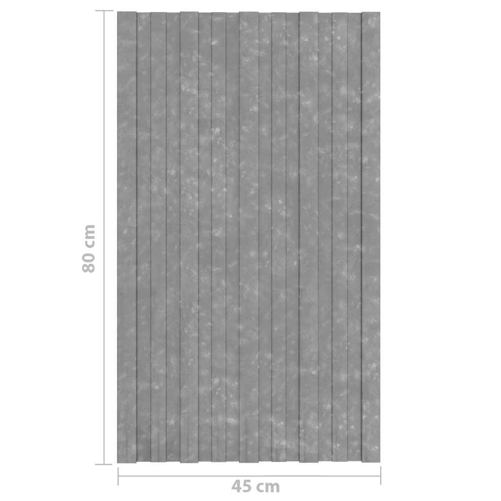 vidaXL Panel para tejado acero galvanizado plata 36 unidades 80x45 cm