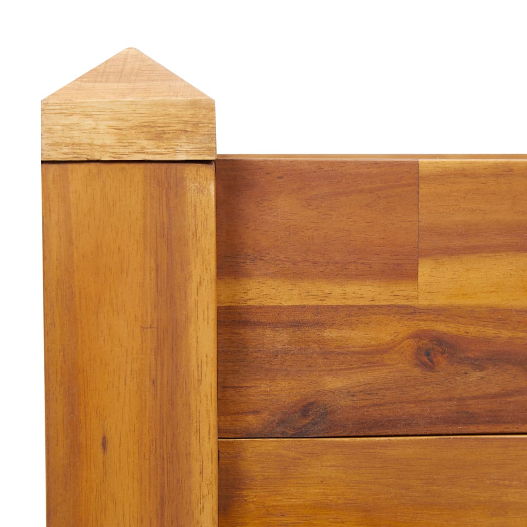 vidaXL Arriate de madera maciza de acacia 60x60x44 cm