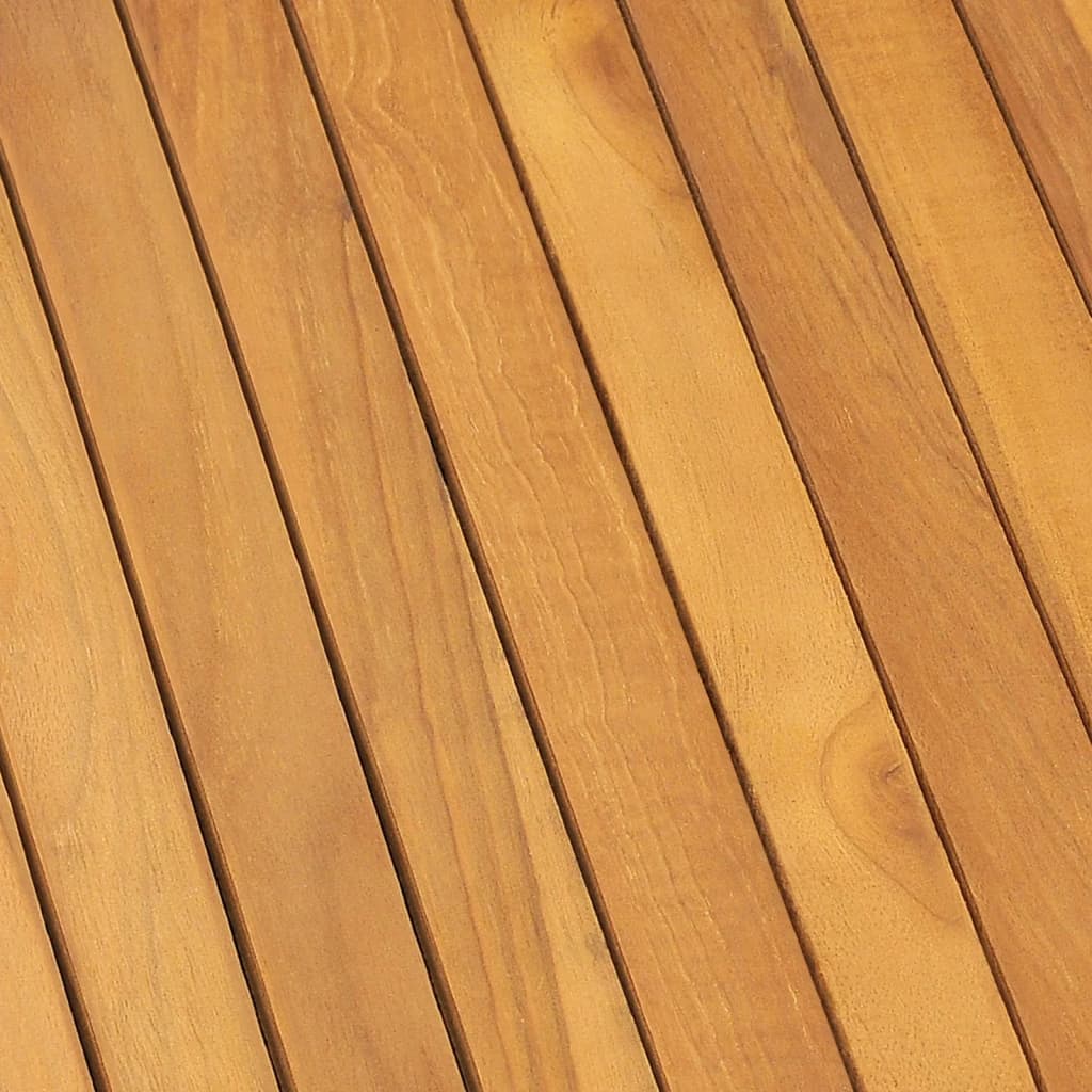 vidaXL Baúl de jardín madera maciza de teca 200x50x55 cm
