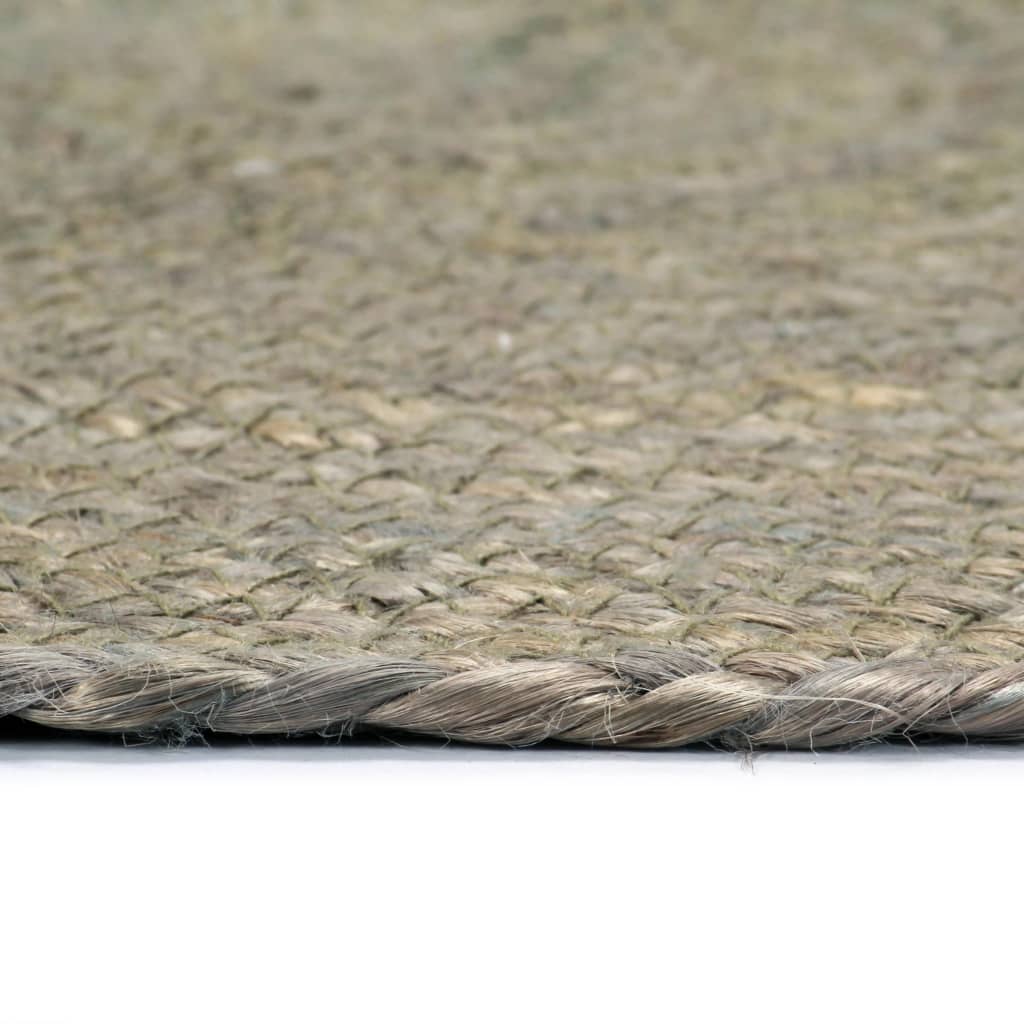 vidaXL Manteles individuales redondos 6 uds yute gris liso 38 cm