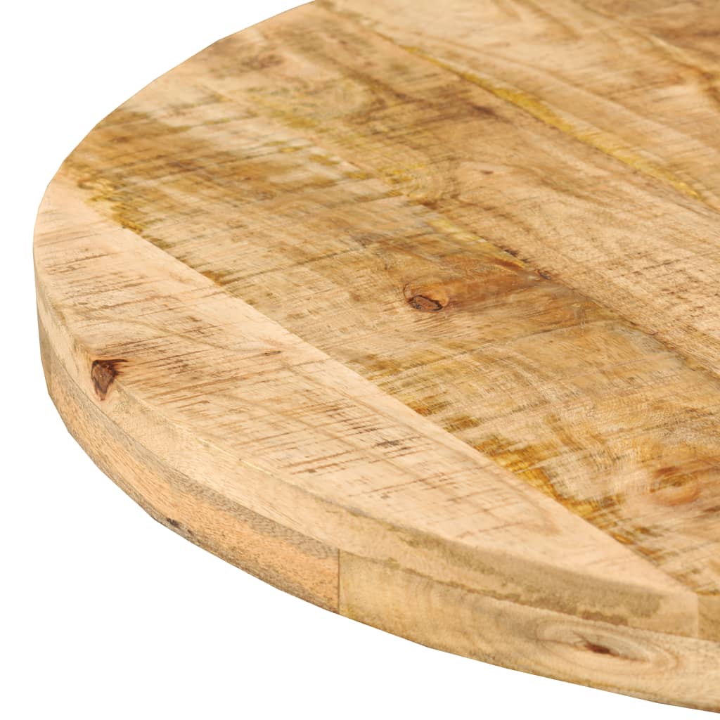 vidaXL Mesa de salón comedor de madera maciza de mango y acero 180 cm