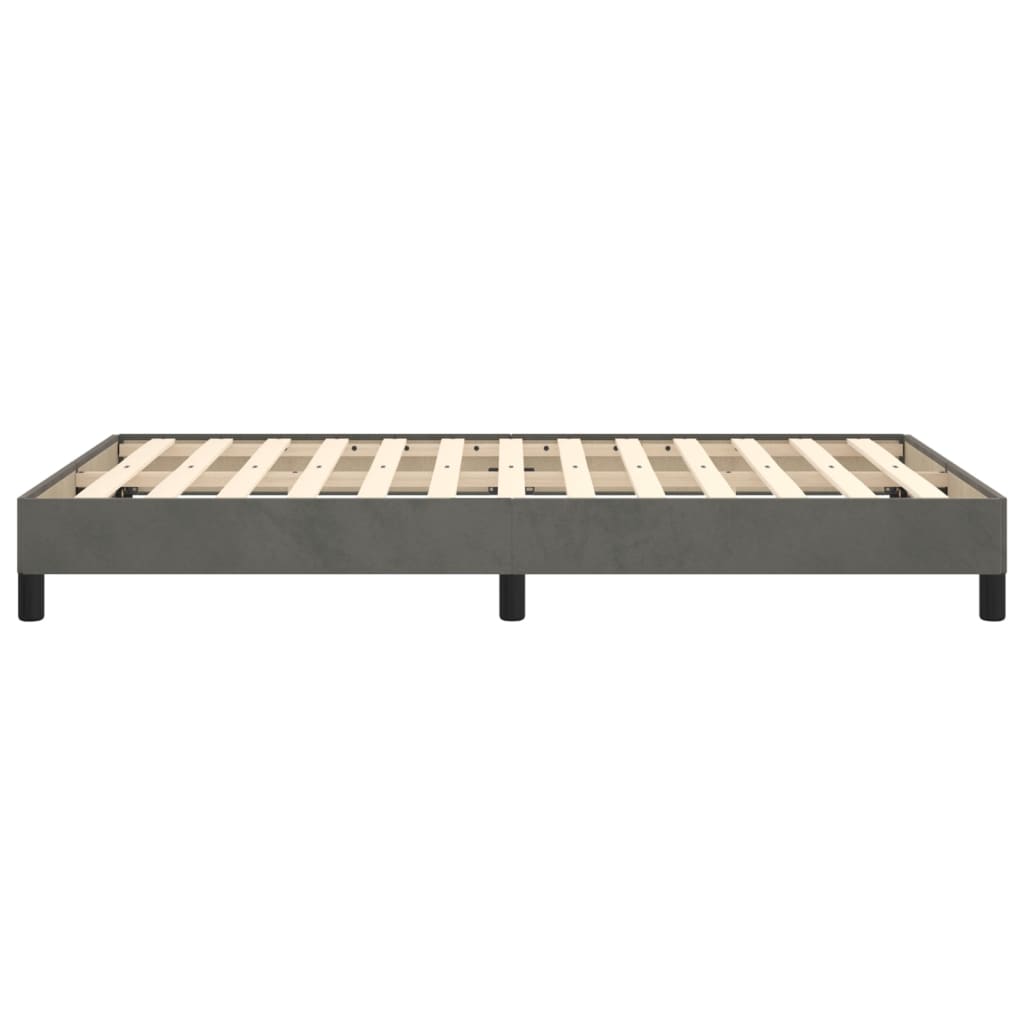 vidaXL Estructura de cama de terciopelo gris oscuro 120x200 cm