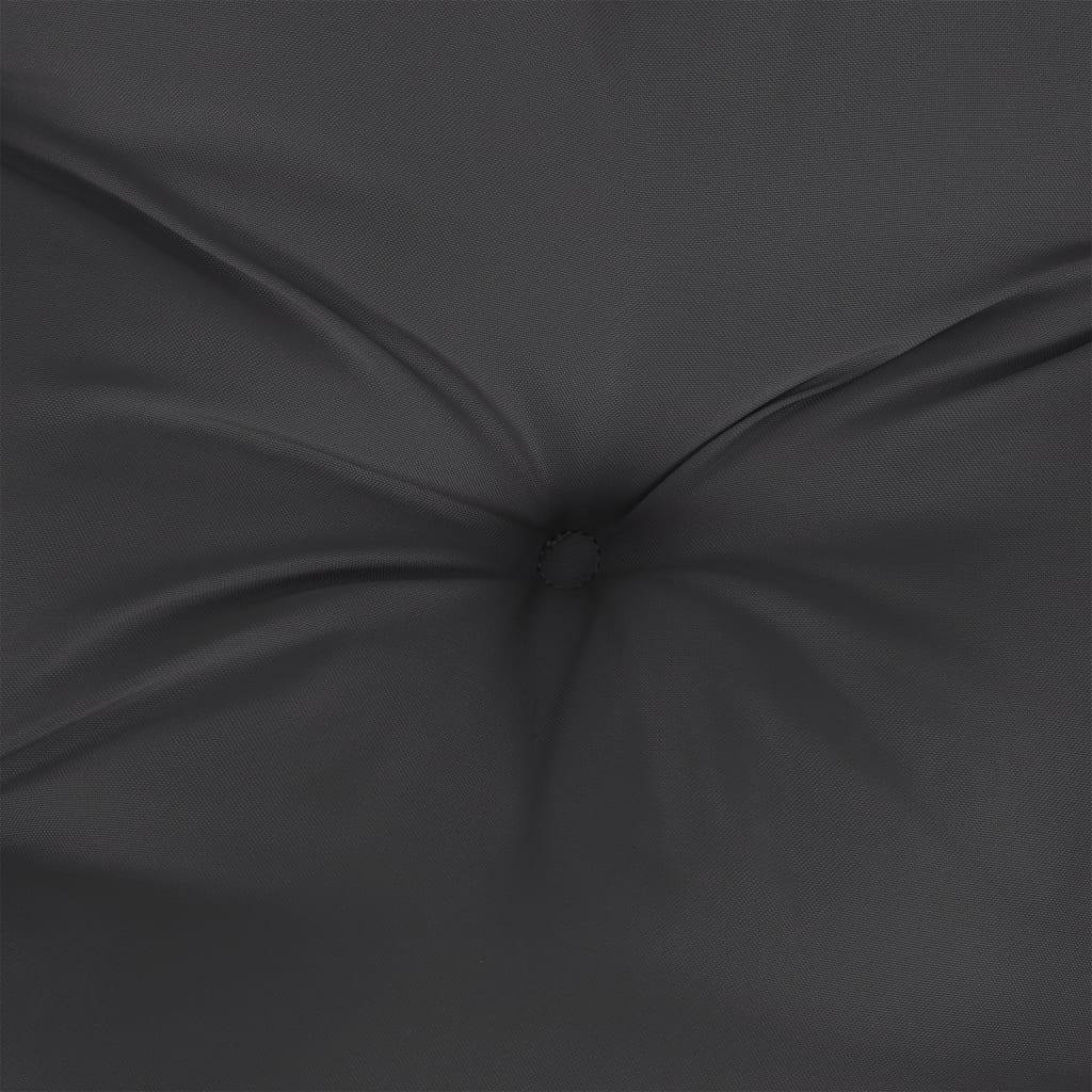 vidaXL Cojín para sofá de palets tela negro 58x58x10 cm