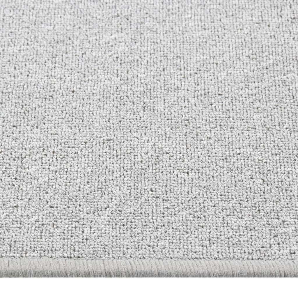 vidaXL Alfombra de pasillo gris claro 80x250 cm