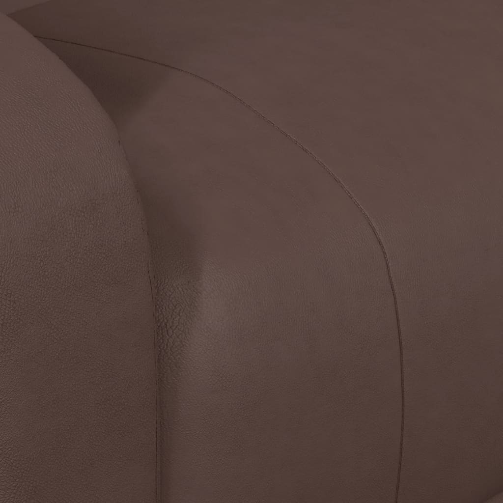 vidaXL Sillón de masaje eléctrico y reclinable cuero sintético marrón