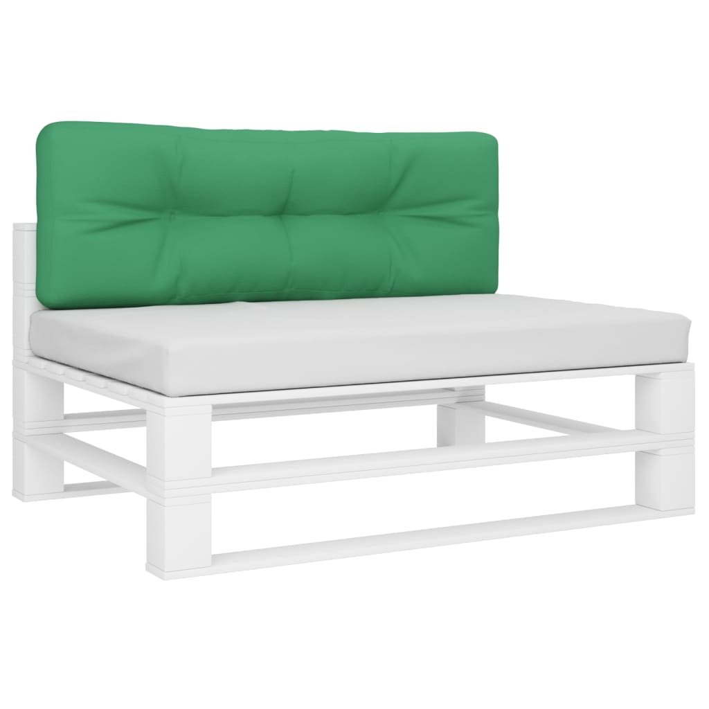 vidaXL Cojín para sofá de palets de tela verde 120x40x12 cm