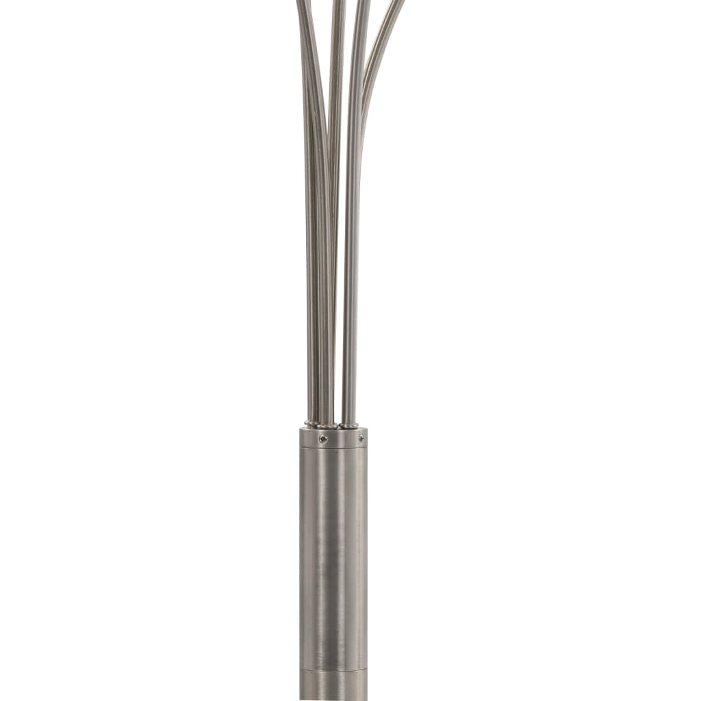 vidaXL Lámpara de pie plateado 5 x E14 200 cm