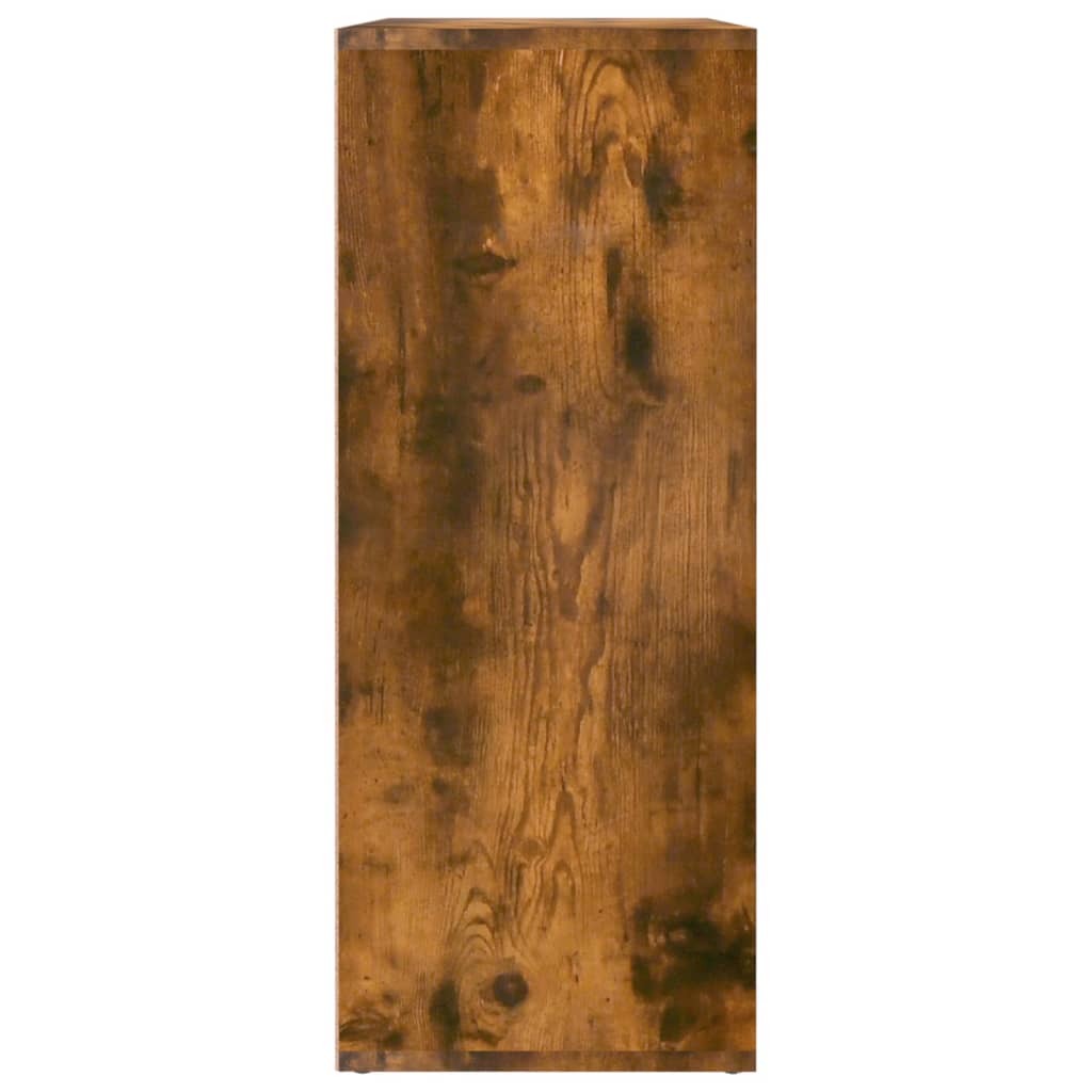 vidaXL Aparador madera contrachapada color roble ahumado 60x30x75 cm