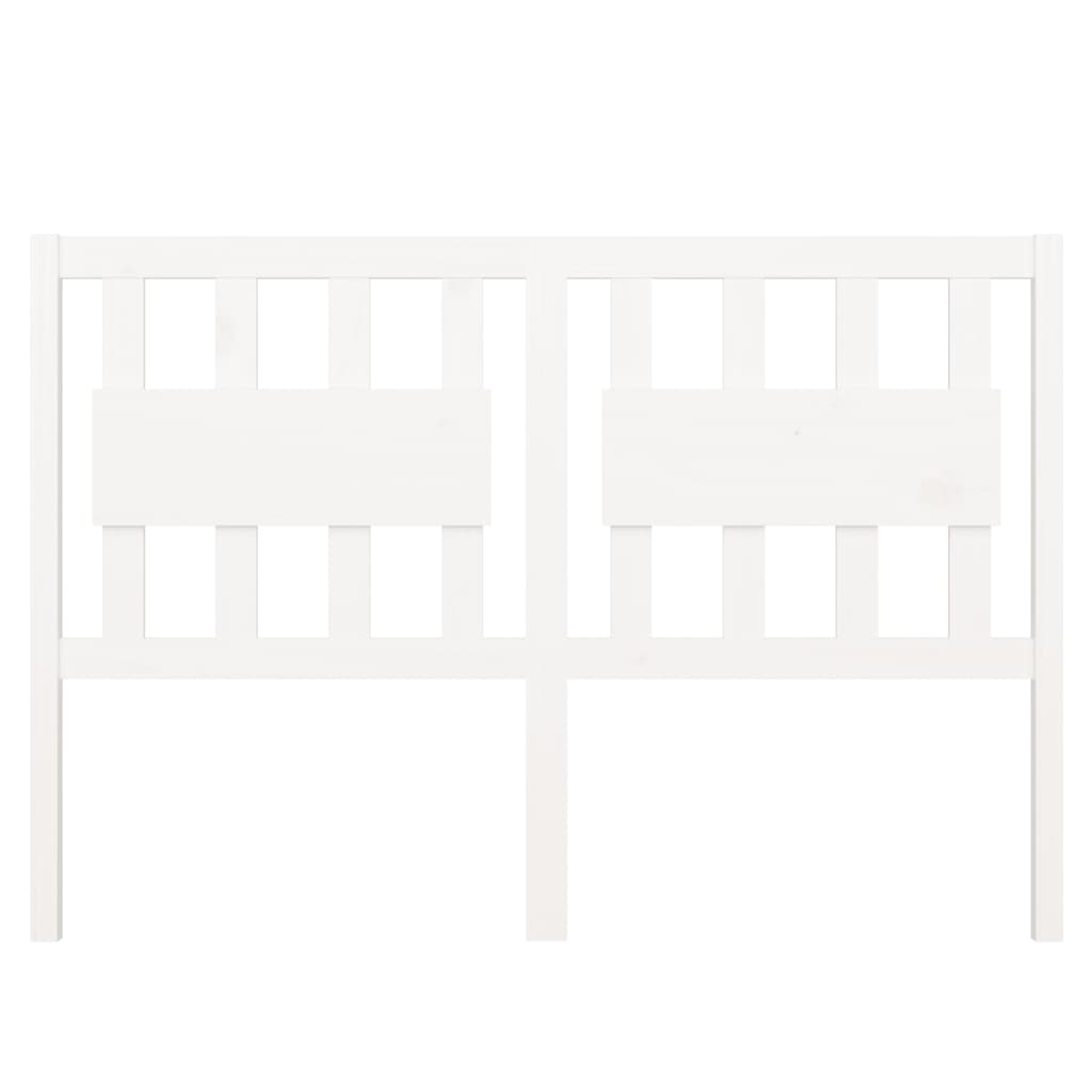 vidaXL Cabecero de cama madera maciza de pino blanco 140,5x4x100 cm