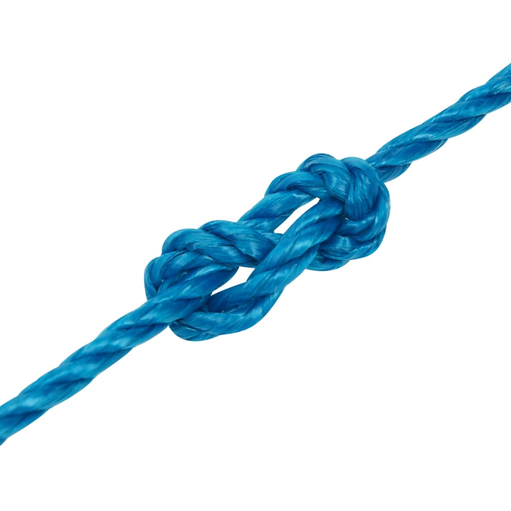vidaXL Cuerda de trabajo polipropileno azul 3 mm 25 m
