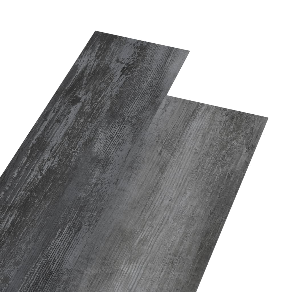 vidaXL Lamas para suelo de PVC autoadhesivas gris brillante 4,46m² 3mm