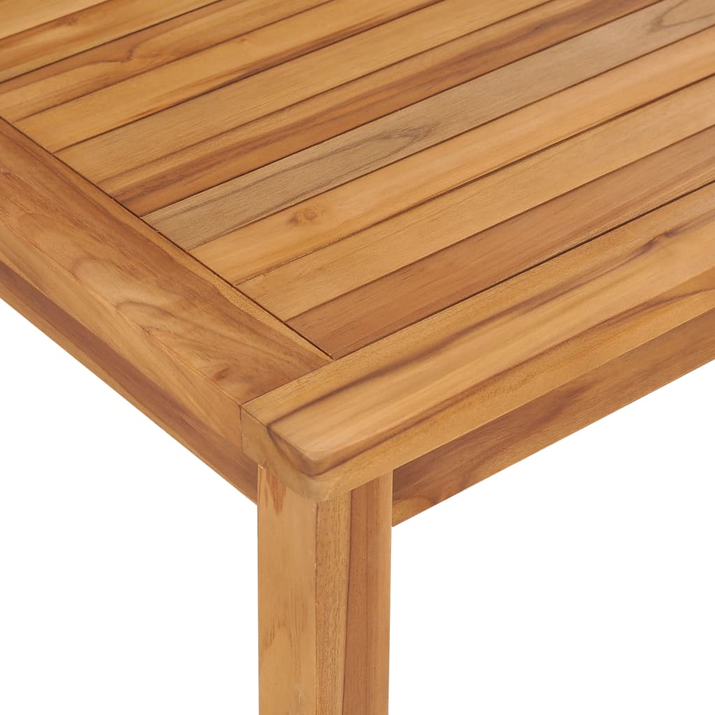 vidaXL Mesa de comedor para jardín madera maciza de teca 120x70x77 cm