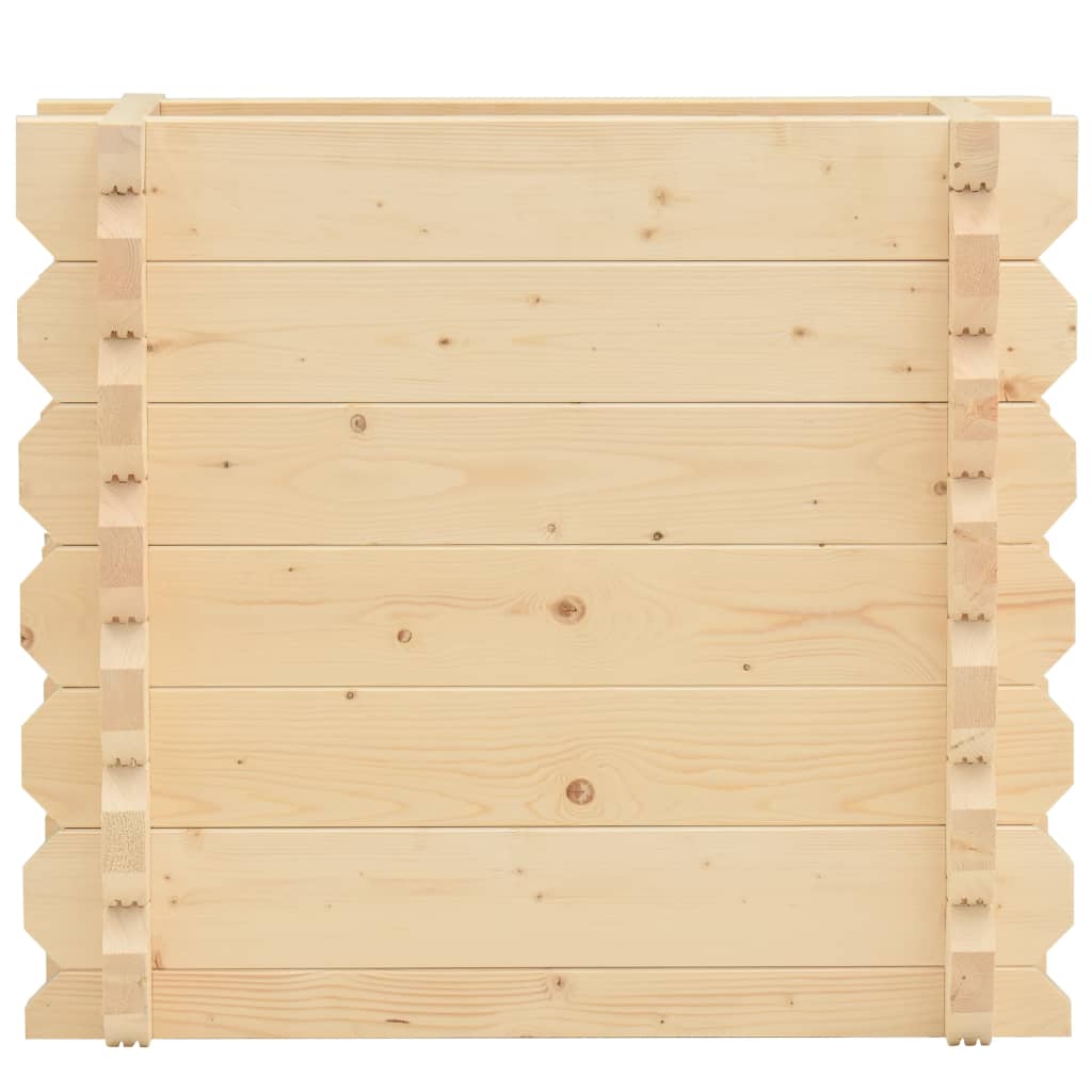 vidaXL Arriate madera maciza de abeto 100x50x87,8 cm 42 mm