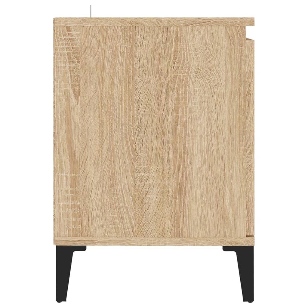 vidaXL Mueble de TV con patas metal color roble Sonoma 103,5x35x50 cm