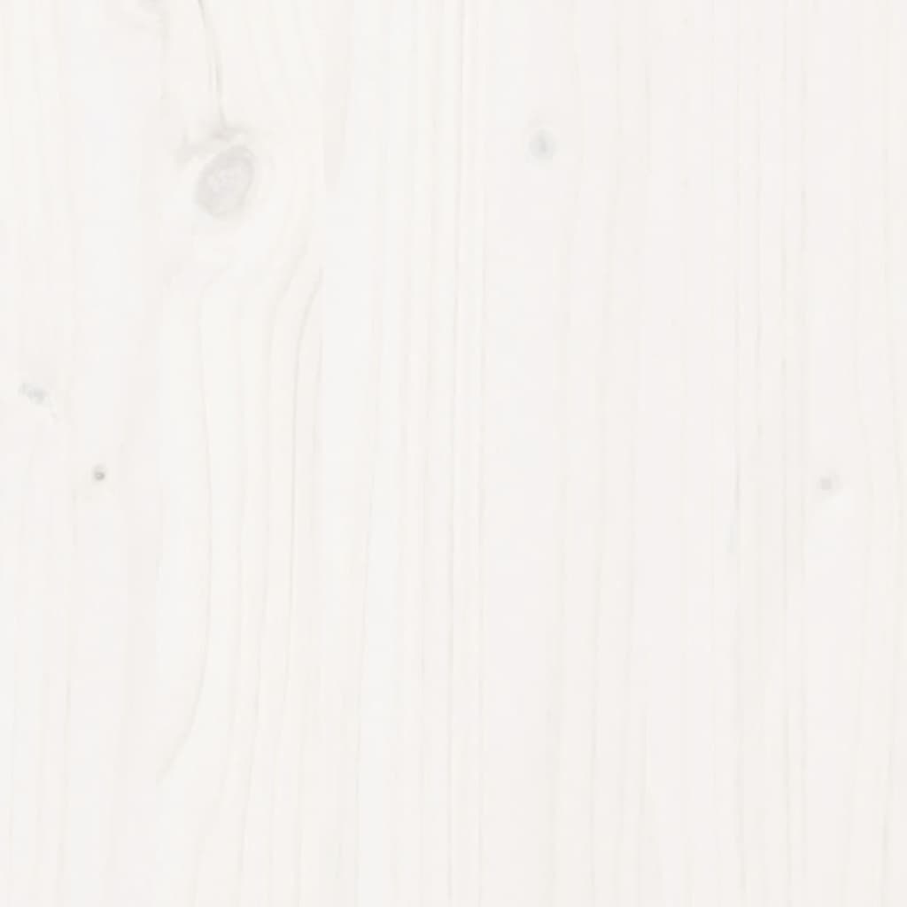 vidaXL Tablero de mesa redondo madera maciza de pino blanco Ø90x3 cm