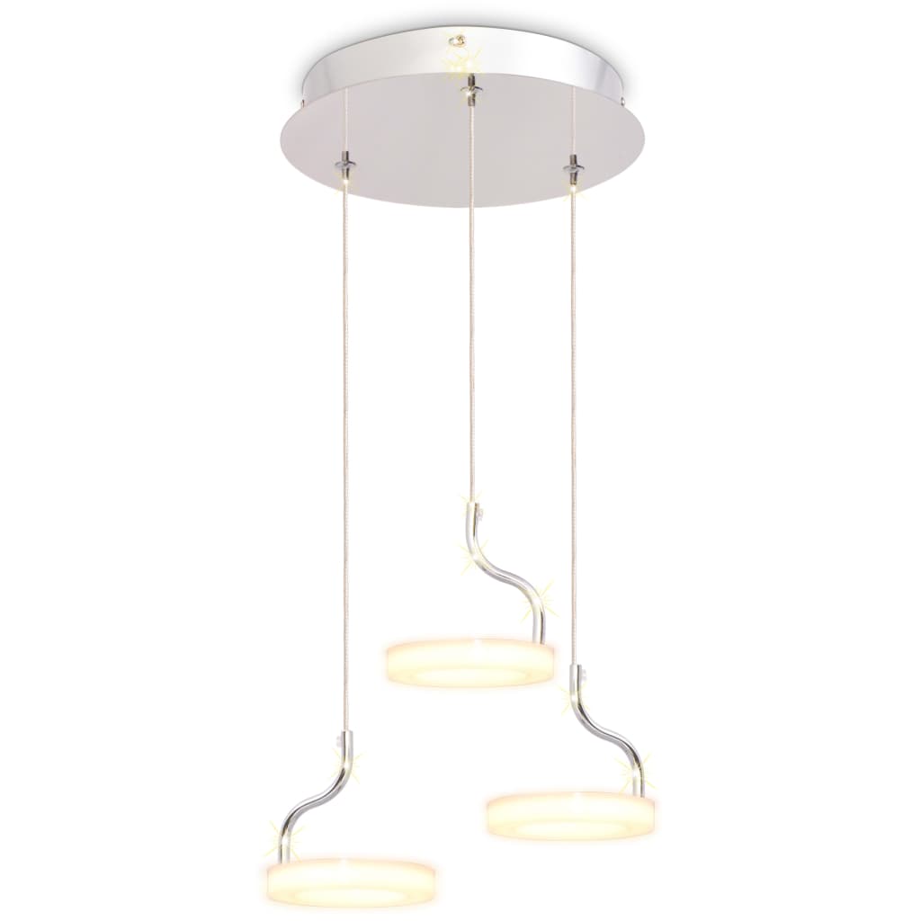 vidaXL Lámpara colgante LED con 3 luces blanco cálido