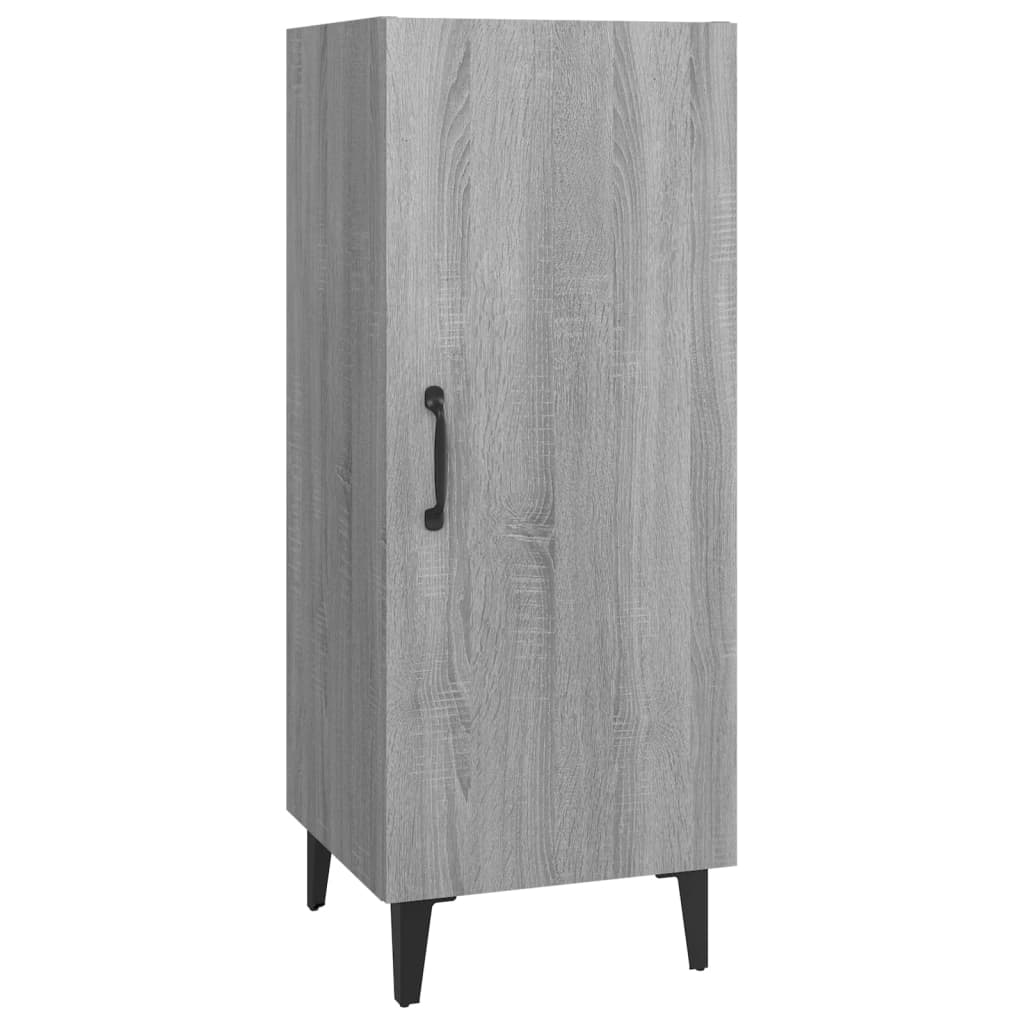 vidaXL Aparador de madera contrachapada gris Sonoma 34,5x34x90 cm