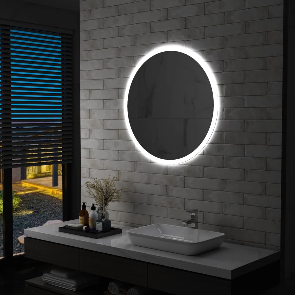 vidaXL Espejo de baño con LED 80 cm