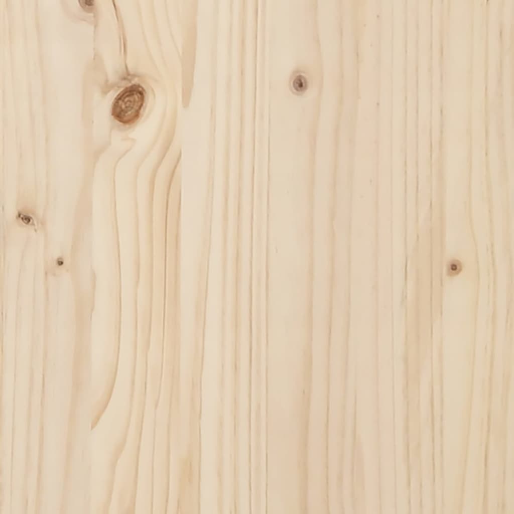 vidaXL Compostador de madera maciza de pino 63,5x63,5x77,5 cm