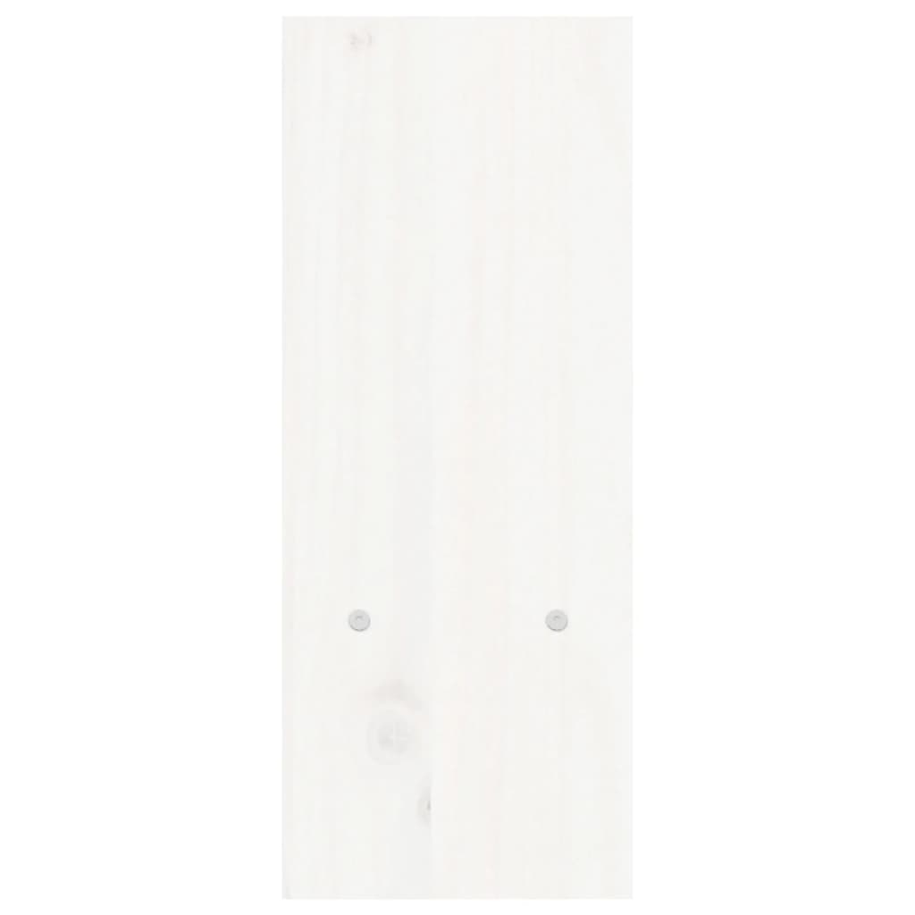 vidaXL Soporte para monitor madera maciza pino blanco (39-72)x17x43 cm