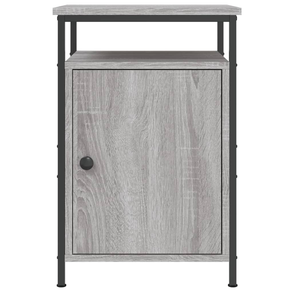 vidaXL Mesita de noche madera contrachapada gris Sonoma 40x42x60 cm