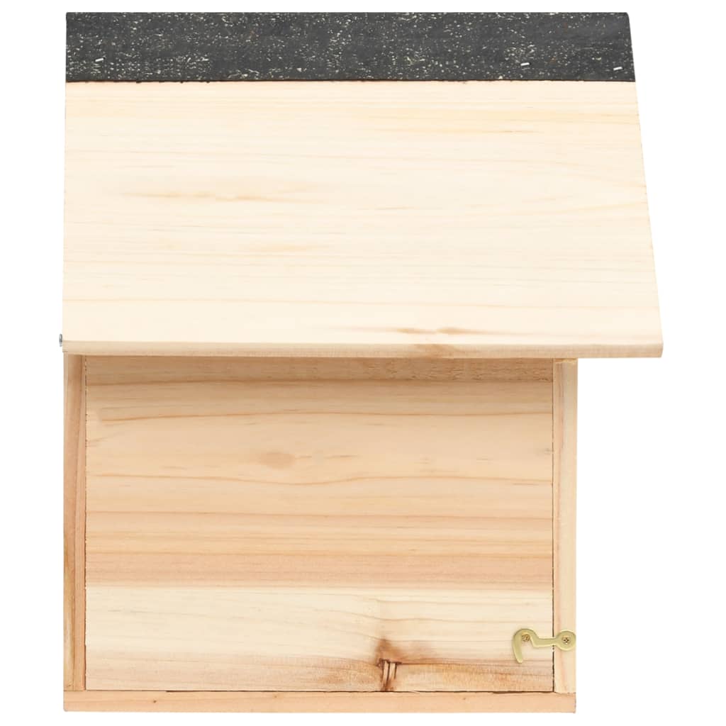 vidaXL Casa para ardillas madera maciza de abeto 26x25x29 cm
