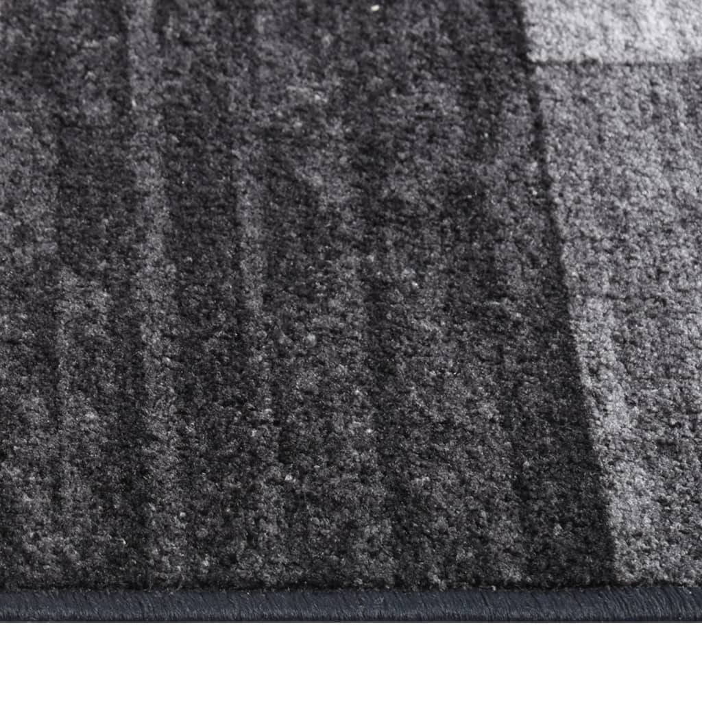 vidaXL Alfombra de pasillo antideslizante gris antracita 80x200 cm