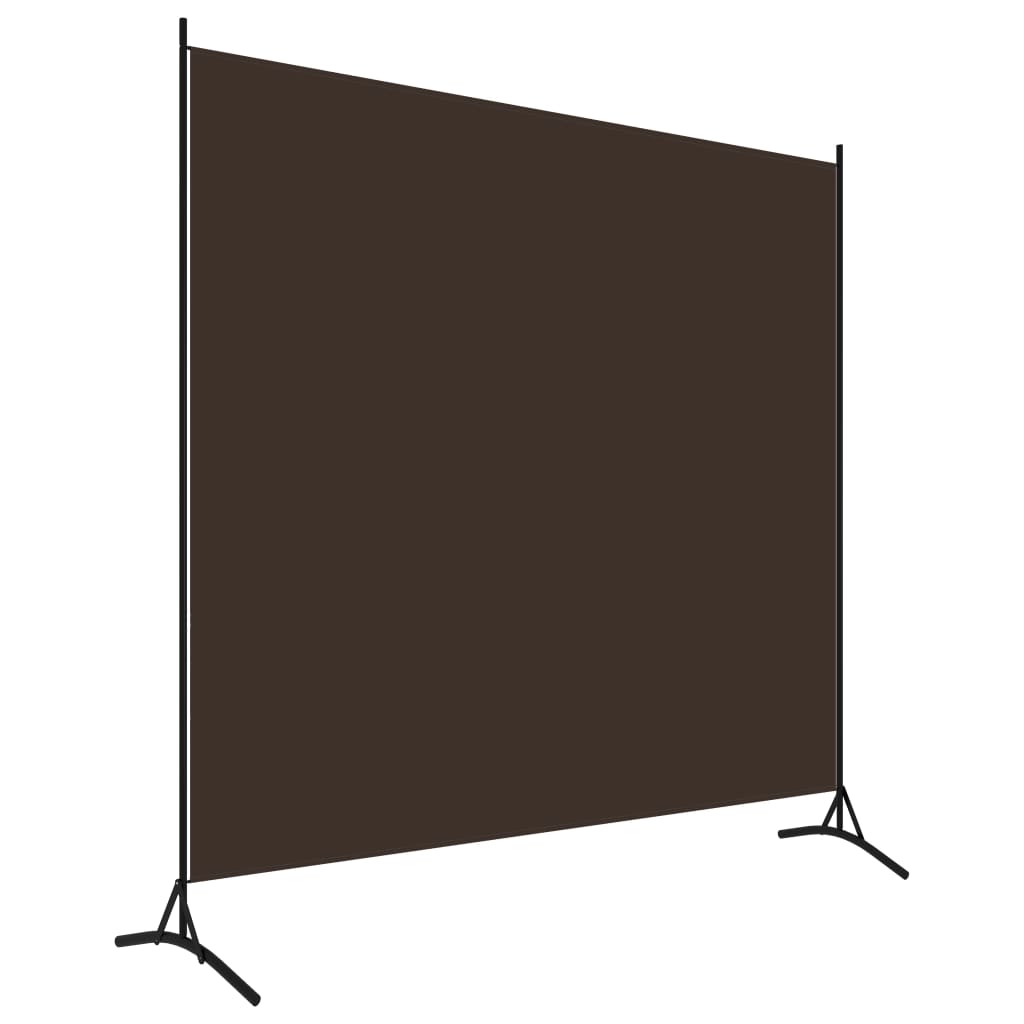 vidaXL Biombo divisor de 1 panel marrón 175x180 cm