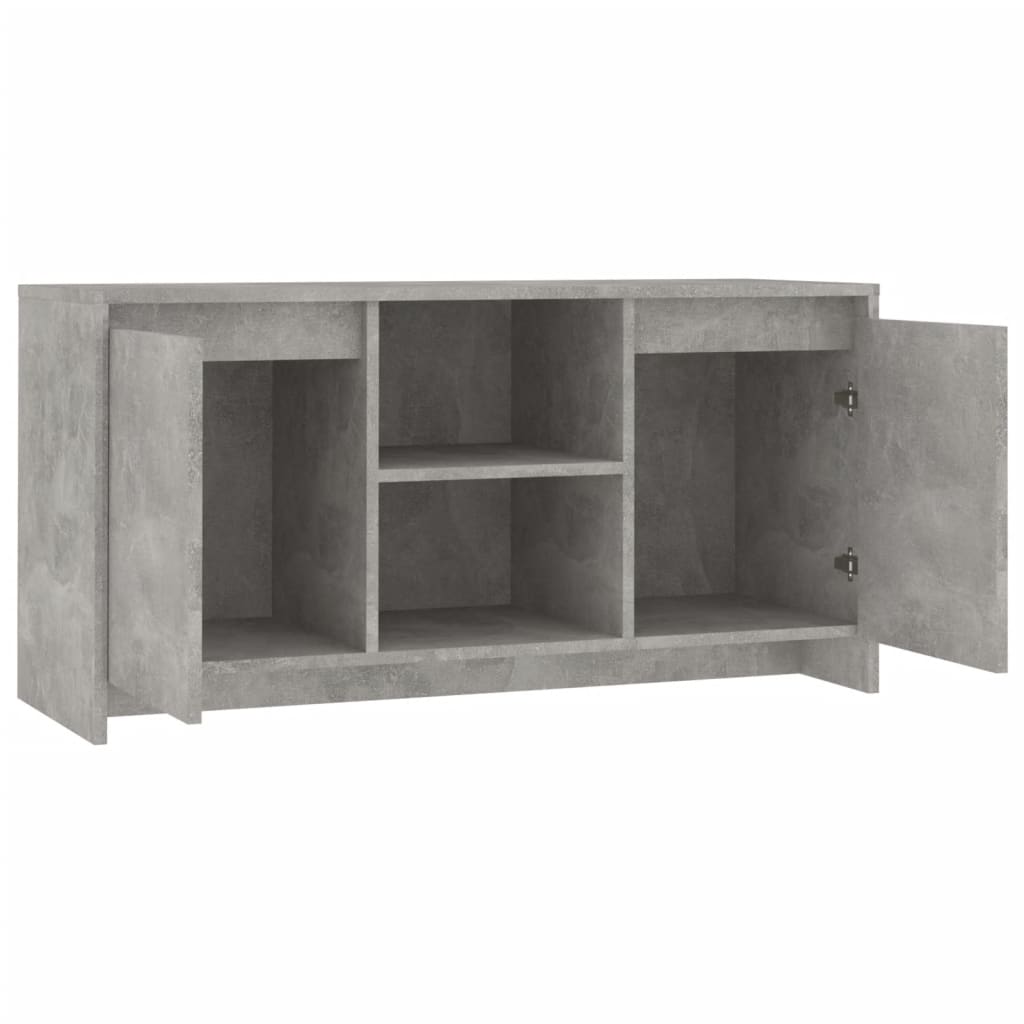 vidaXL Mueble de TV madera contrachapada gris hormigón 102x37,5x52,5cm