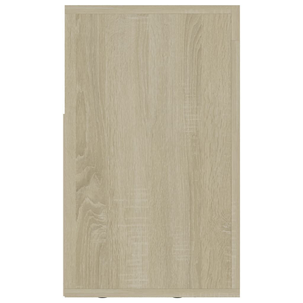 vidaXL Mueble para TV madera contrachapada blanco y roble 120x30x50 cm
