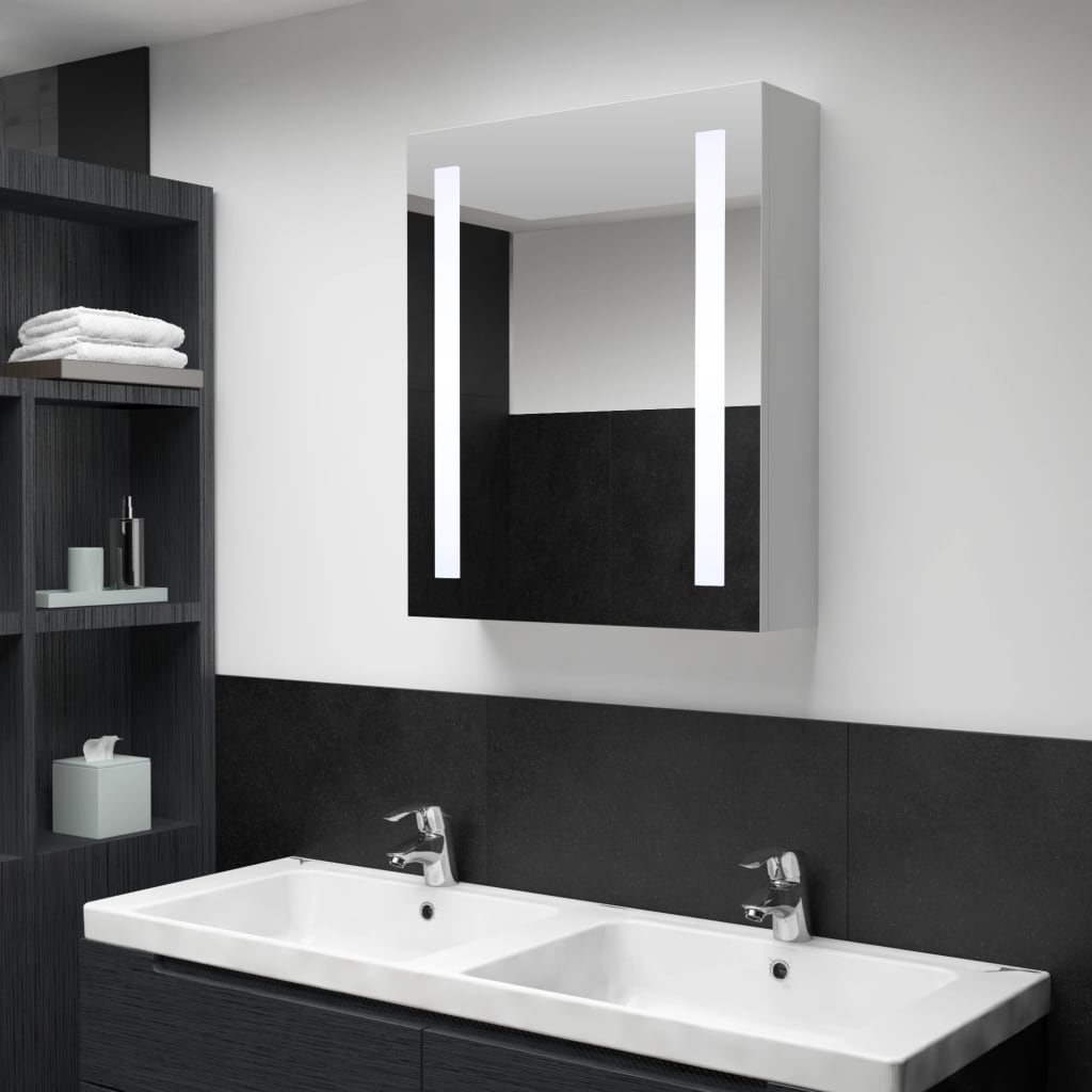 vidaXL Armario de cuarto de baño con y LED 50x13x70 cm | vidaXL.es
