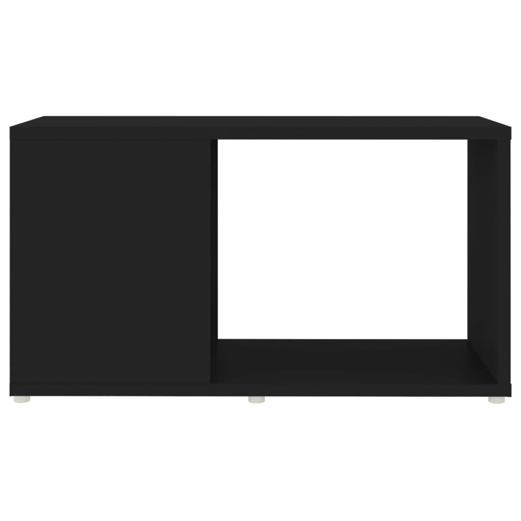 vidaXL Mueble de TV madera contrachapada negro 60x24x32 cm