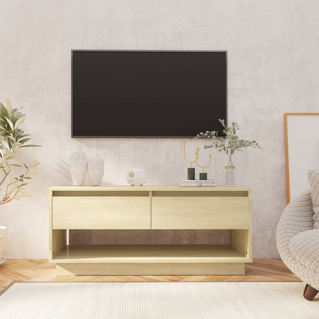 vidaXL Mueble para TV aglomerado color roble Sonoma 102x41x44 cm