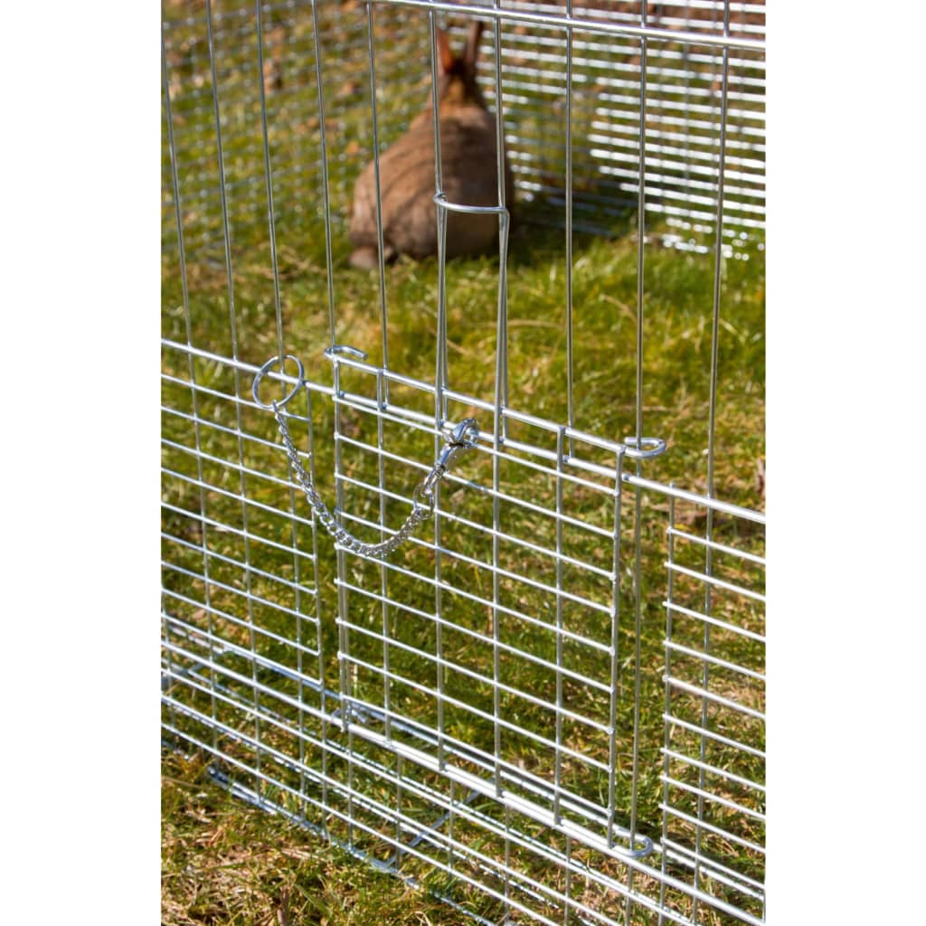 Kerbl Recinto de granja animales jóvenes barrera cromado 144x112x60 cm