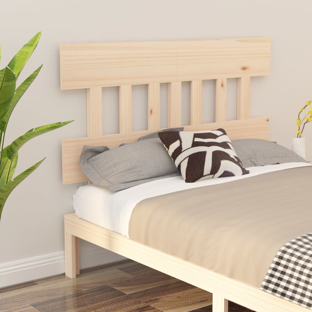 vidaXL Cabecero de cama madera maciza de pino 143,5x3x81 cm