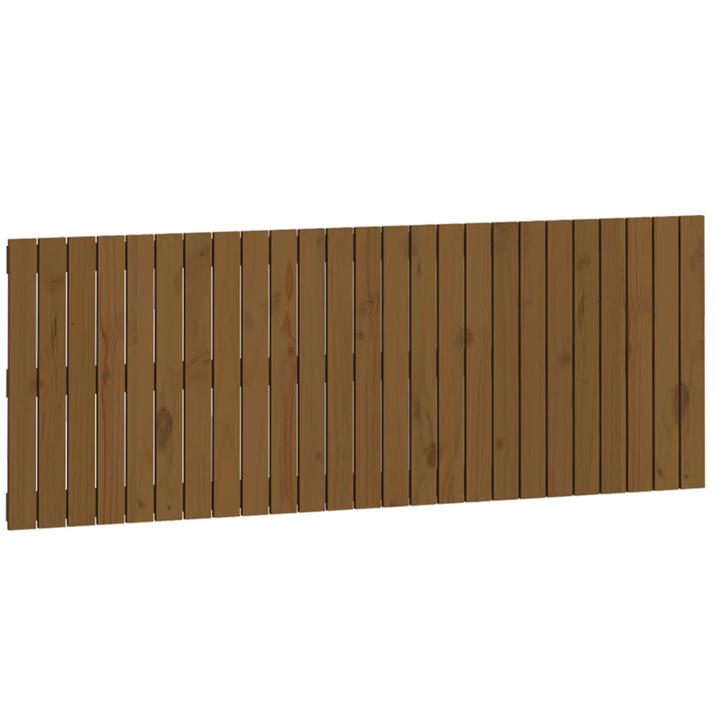 vidaXL Cabecero cama pared madera maciza pino marrón miel 159,5x3x60cm