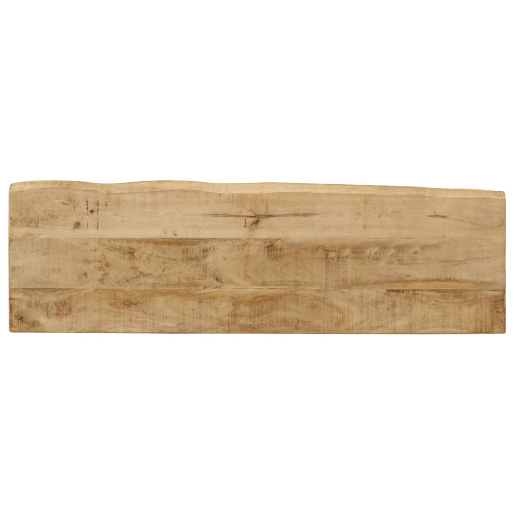 vidaXL Mesa consola con borde natural madera mango maciza 105x33x76 cm