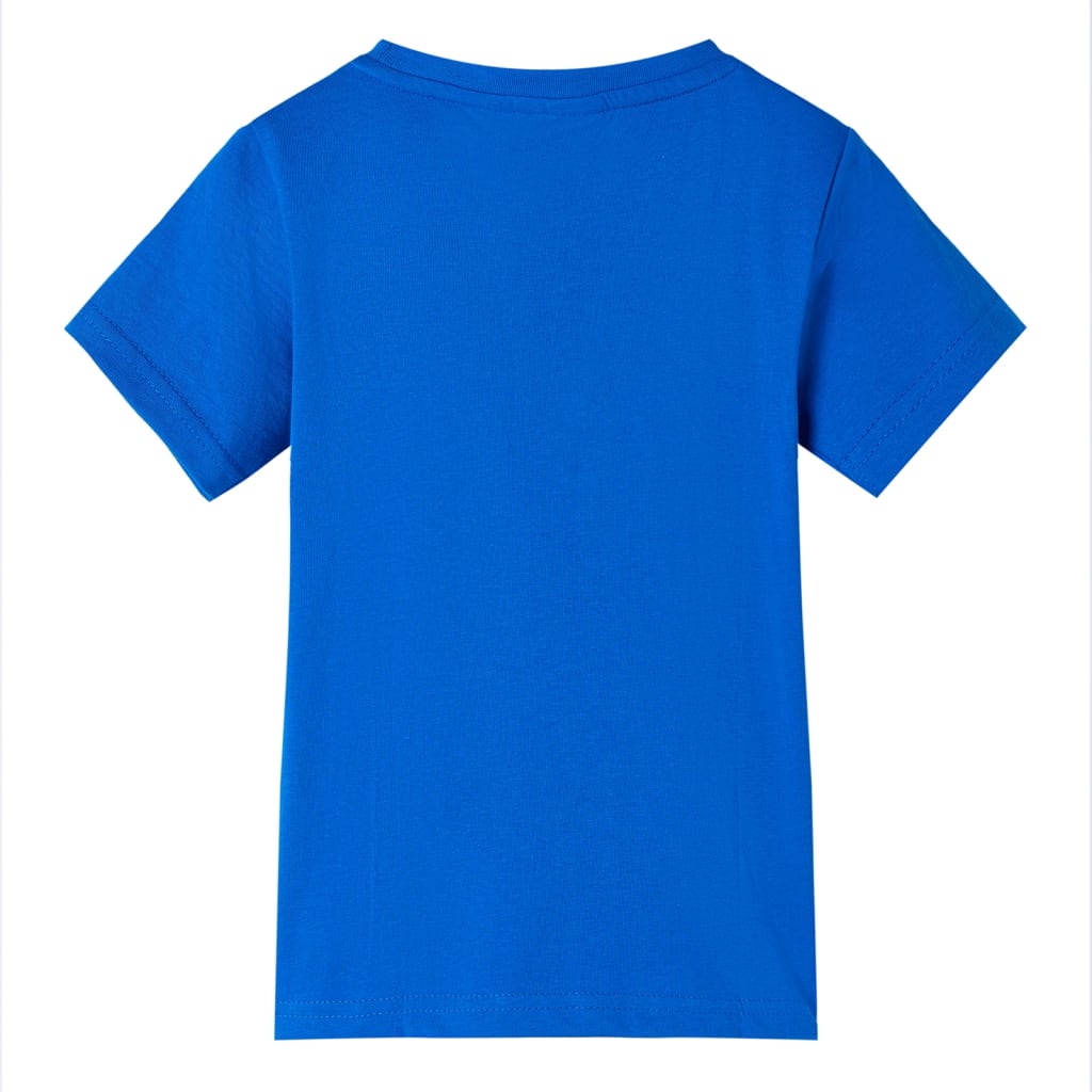 Camiseta infantil azul chillón 92